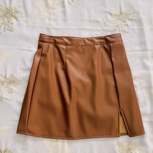 Leather skirts